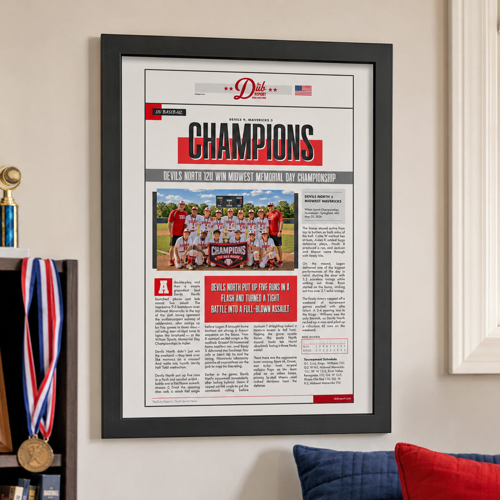 Game Custom Youth Sports Article