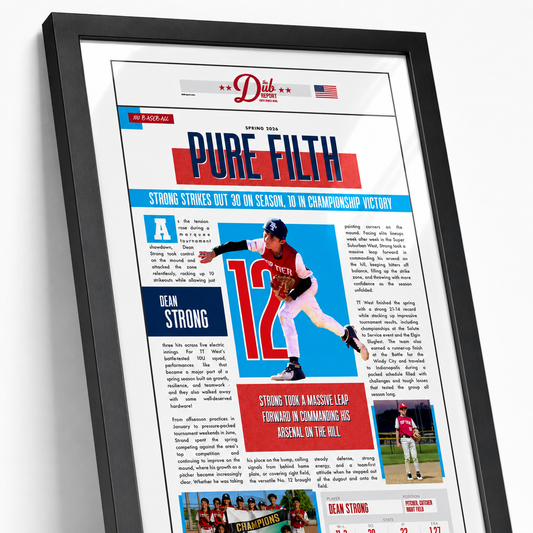 Player Custom Youth Sports Article