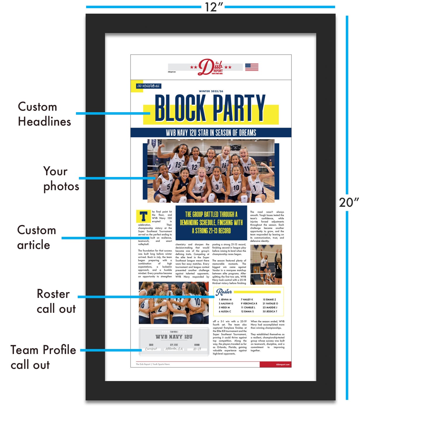 Team Custom Youth Sports Article